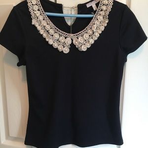 Navy Blue Delia’s Top